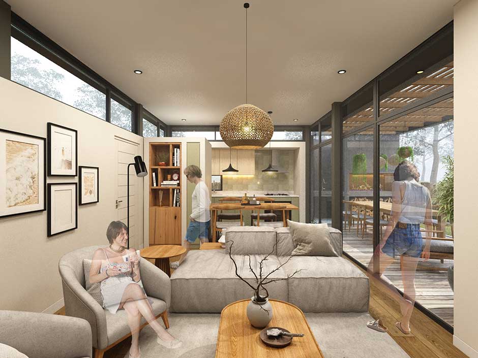 La imagen puede contener: Slide 4 - Casas Munay & Urpy, Herrera Arquitectos